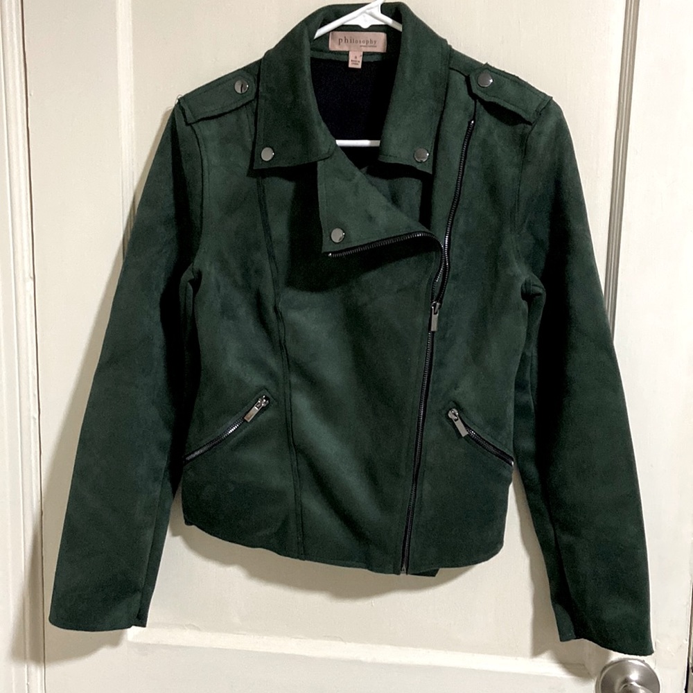 Buttery soft faux leather moto jacket